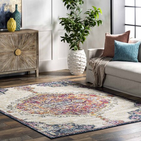 Nuloom Maranda Transitional Medallion Area Rug 5ft x 8ft RZBD63A-O508
